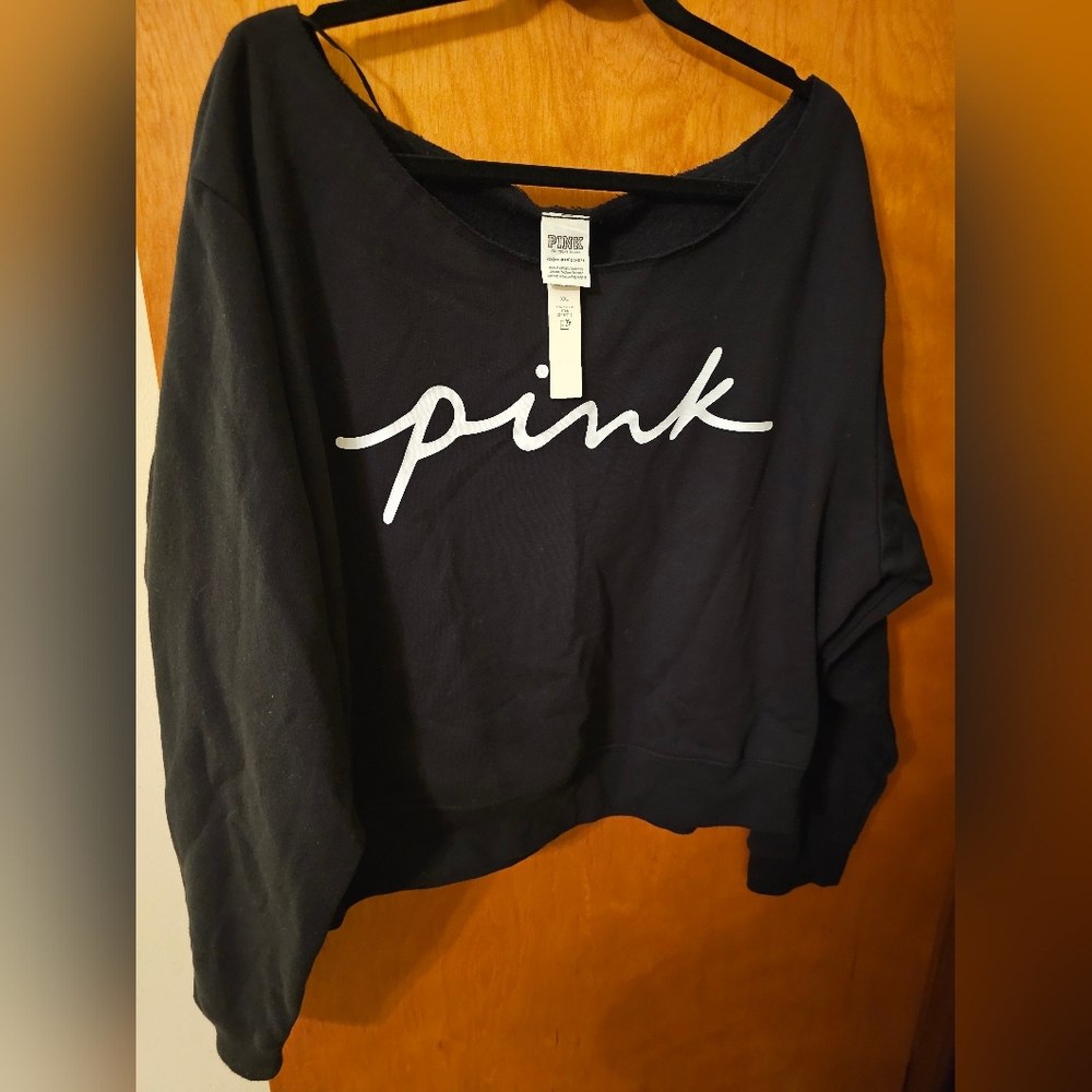 PINK Victoria's Secret Black Sweatshirt